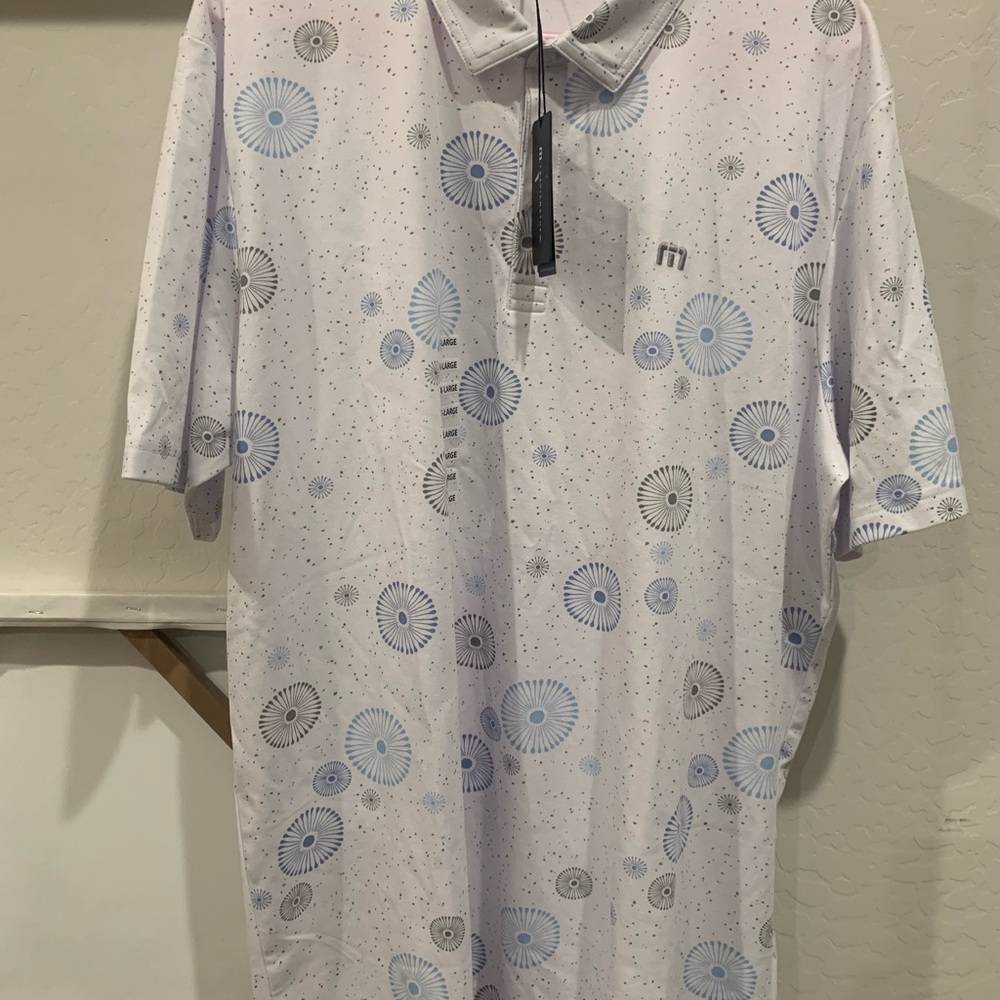 Men's White Patterned Shirt